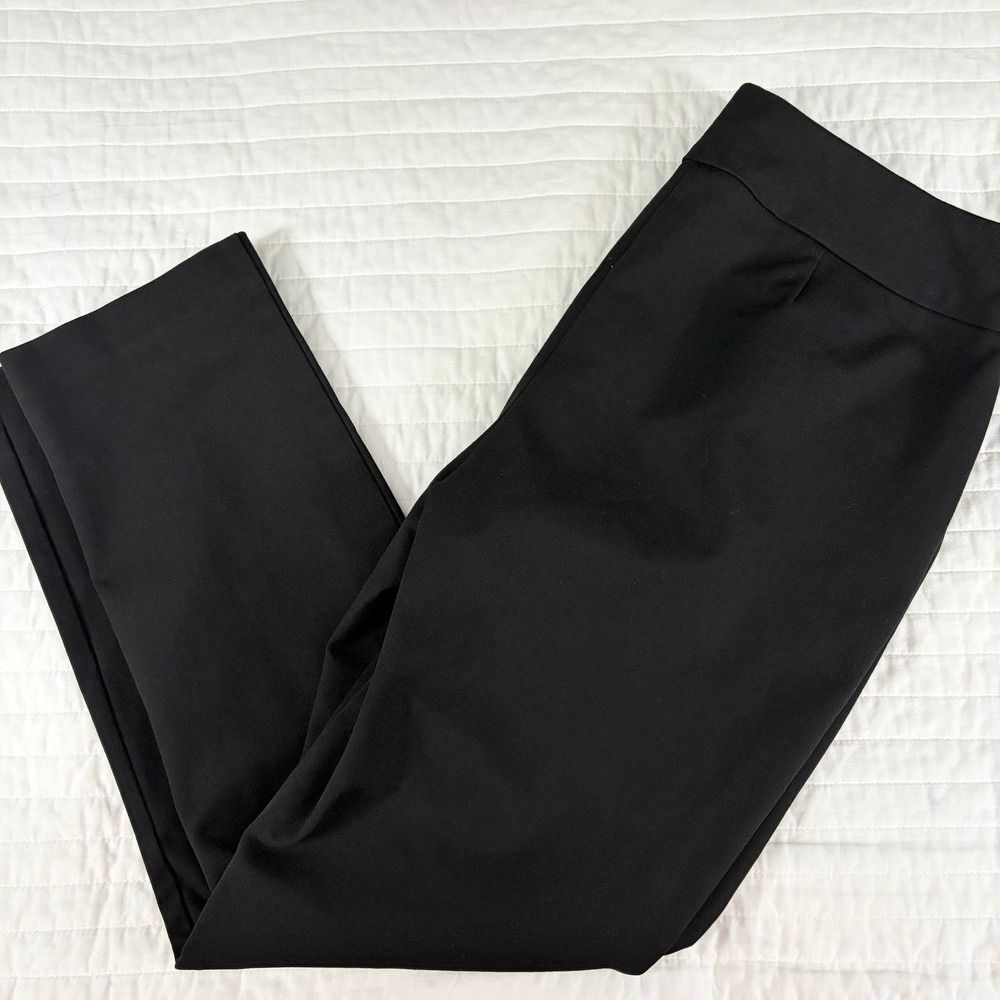 Chicos So Slimming Black Pull On Stretch Ankle Pants Womens 1.5 / Medium